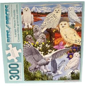Bits and Pieces‎ 300pc Jigsaw Puzzle "Snowy Owl Sanctuary" Birds 18x24